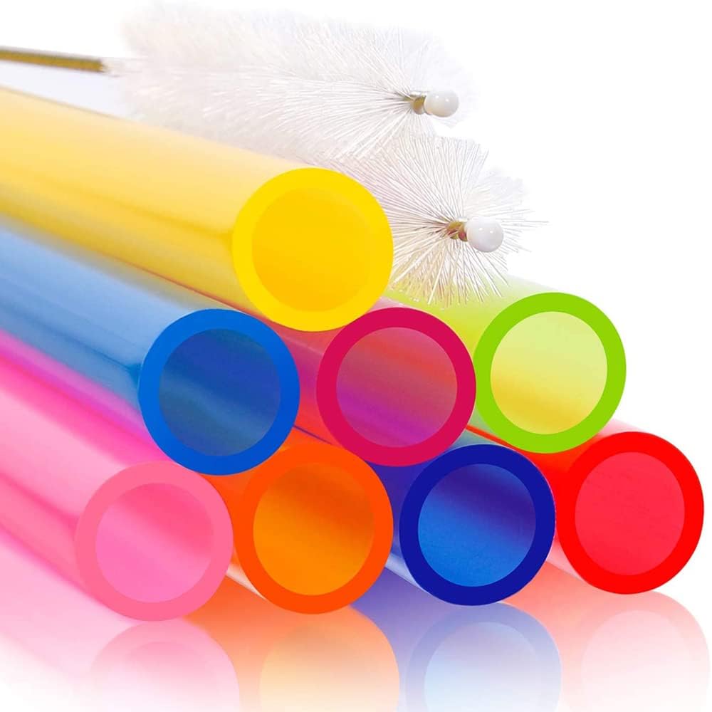 Bubble tea rietjes - Boba rietjes voor dikke smoothies - 8 stuks