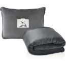 Reiskussen met deken - Set - Opbergtas - Comfortabel - Grijs