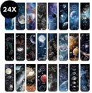 Magnetische boekenleggers met universum - 24 stuks