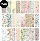 Magnetische boekenleggers met bloemen - 24 stuks