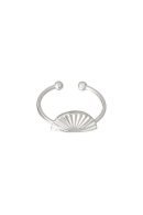 Schelpen ring - Zilverkleurig - Stainless steel