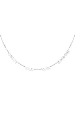 Create your own sunshine ketting - Zilver - Stainless steel