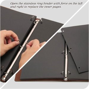 Fotoalbum met hart - Kunstleren fotoboek - Bruin