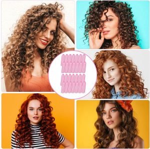 Haarrollers zonder hitte voor krullen - Haarkrullers met kam en spiegel (20 stuks)