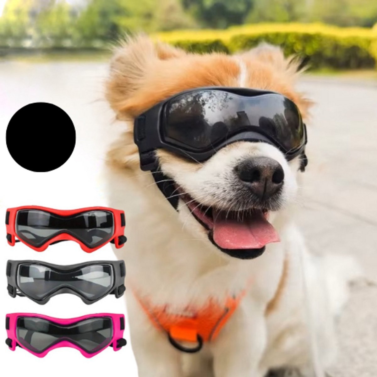 Hondenbril - Zonnebril voor honden - Zwart