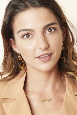 Ketting met confetti - Roestvrij staal - Zilverkleurig