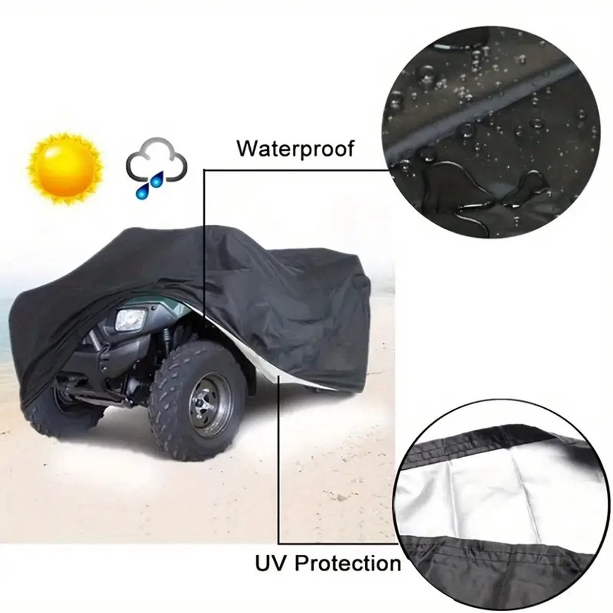 Quadhoes - Beschermhoes waterdicht - Voor Quad/ATV