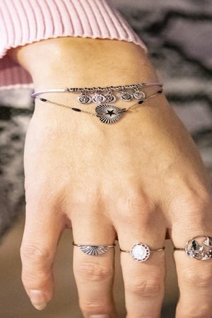 Schelpen ring - Zilverkleurig - Stainless steel