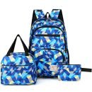Rugtas 3-delige set - Met lunchtas en Etui - Blauw