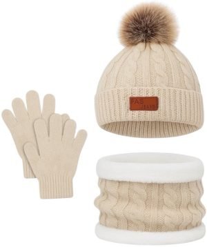 Winterset kinderen - Muts, handschoenen, sjaal