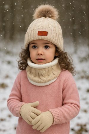Winterset kinderen - Muts, handschoenen, sjaal - 3-6 jaar