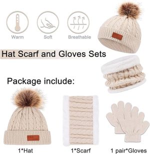Winterset kinderen - Muts, handschoenen, sjaal - 3-6 jaar