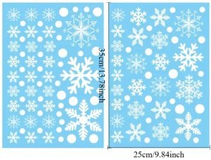 Zelfklevende raamstickers - Sneeuwvlokken - Kerst