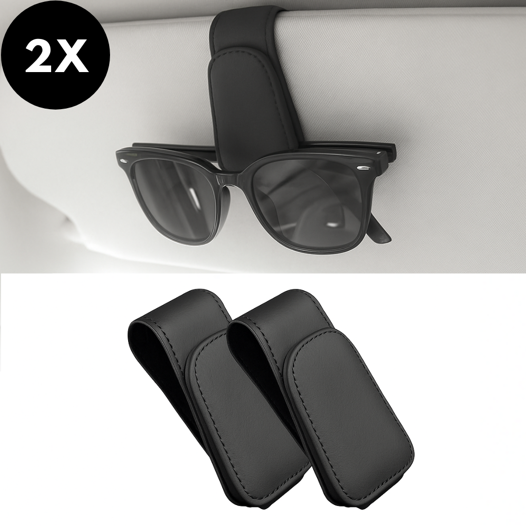 Zonnebril Houder Auto - Magnetische Zonnebrilhouders - 2 Stuks