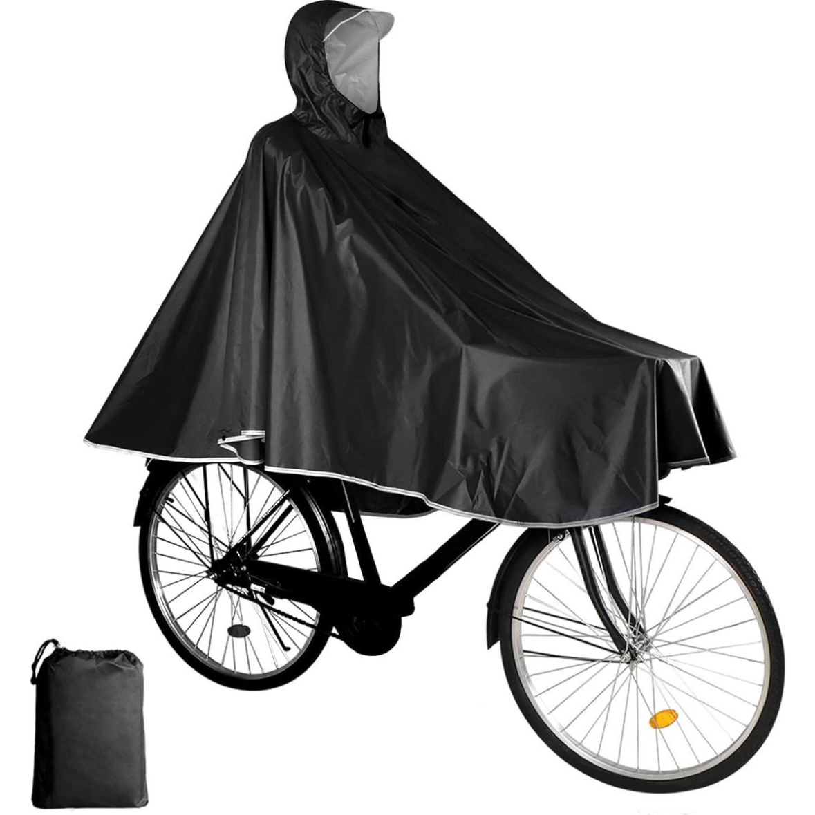 Regenponcho - Fiets regenjas capuchon - 100% Waterdicht - Fietsponcho