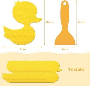 Antislip stickers badeendjes - Zelfklevende badstickers - 10 stuks