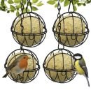 Mezenbolhouders rond - Voederplek vogels - Vogelvoeders - 4 stuks