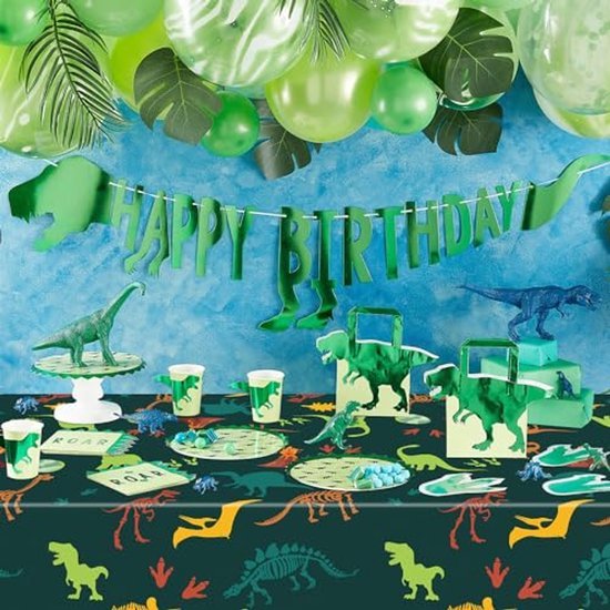 Tafelkleed Dinosaurus - Wegwerp tafellaken - 130 x 220 cm