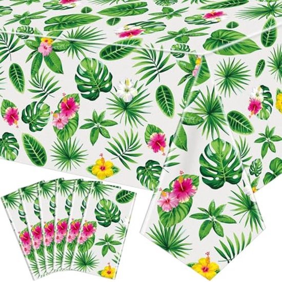 Tafelkleed palmbladeren - Wegwerp tafellaken - 130 x 220 cm