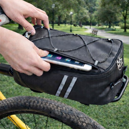 Fietstas voor bagagedrager - Opbergtas voor fiets - Zwart