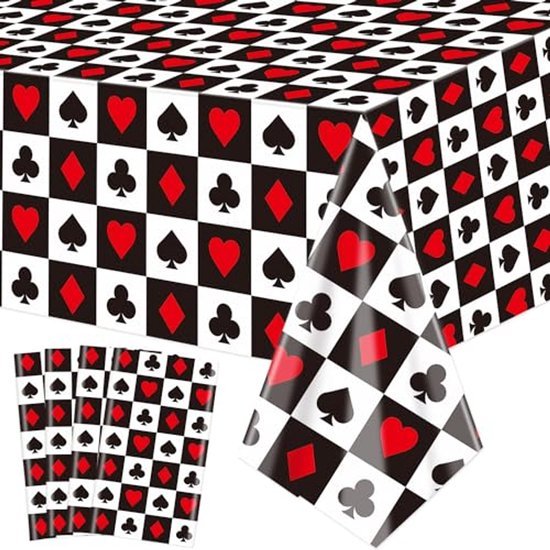 Tafelkleed casino - Wegwerp tafellaken - 130 x 220 cm