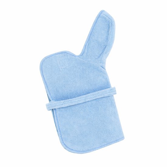 Hondenbadjas Blauw - Maat L - Hondenhanddoek met capuchon