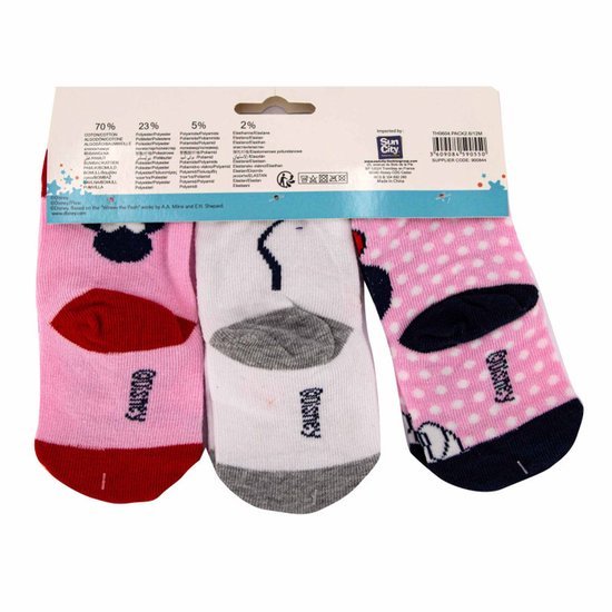 Disney Minnie Mouse baby sokjes - 0/6 maanden - Roze