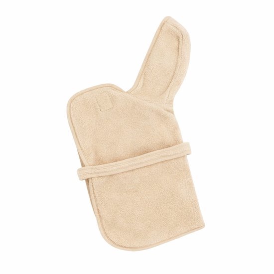 Hondenbadjas maat M - Hondenhanddoek met capuchon - Beige