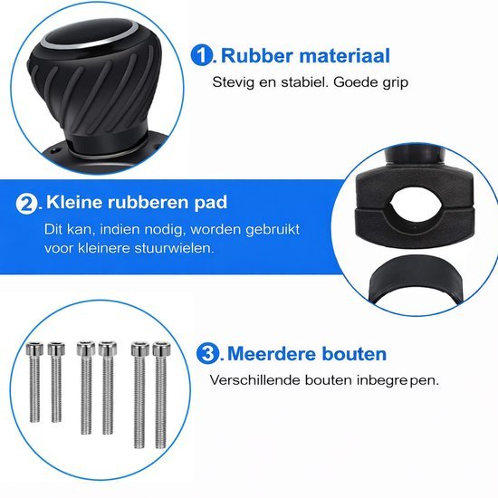 Stuurknop - Draaiknop voor stuur - Stuurwiel hulp - Antislip
