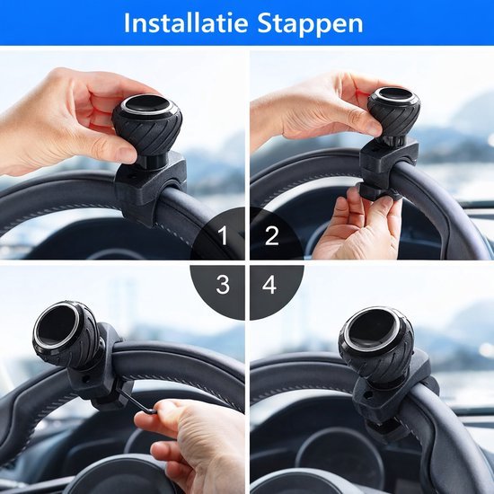 Stuurknop - Draaiknop voor stuur - Stuurwiel hulp - Antislip