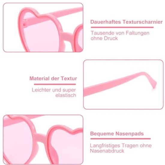 Roze handtas met zonnebril en haarclips voor kinderen - Konijn