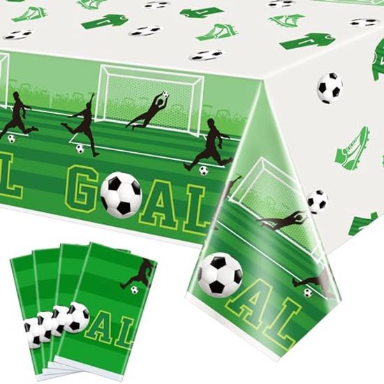 Tafelkleed voetbal - Wegwerp tafellaken - 130 x 220 cm