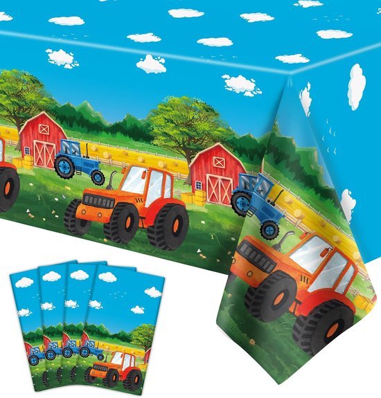 Tafelkleed boerderij - Wegwerp tafellaken - 130 x 220 cm