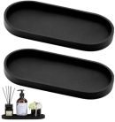 Siliconen zeephouders - Handzeep zeepbakjes - Antislip - 2 stuks - Zwart