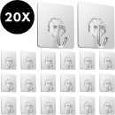 Zelfklevende haken - Adhesive wandhaken - 20 stuks